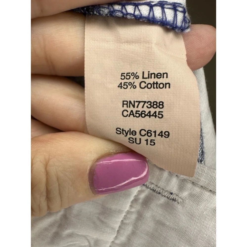J. Crew Shorts  Blue‎ and White  size 6